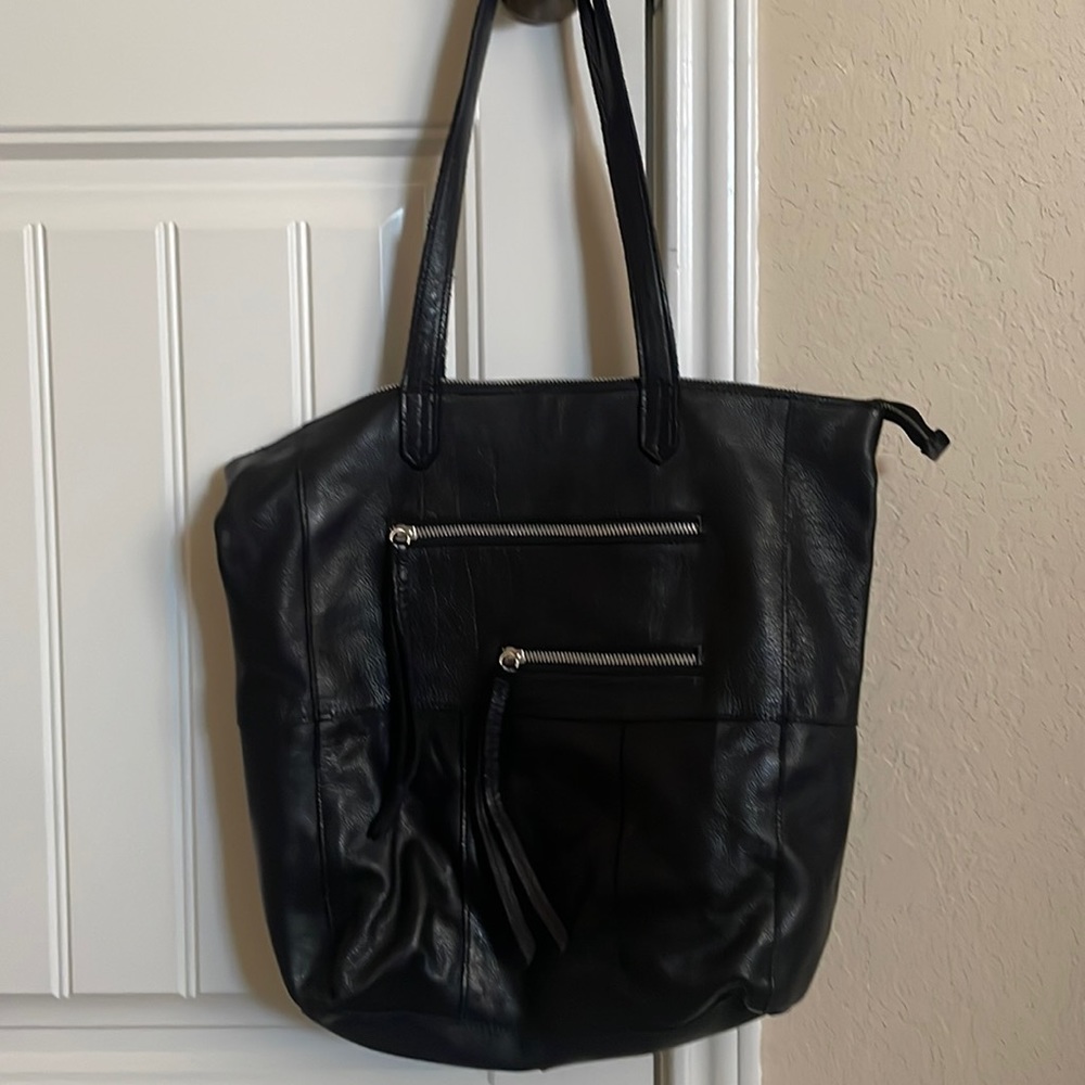 Real leather Black Tote
